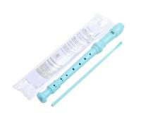 Tskcvy Kit de Flûte à Bec Soprano Bleu Clair à 8 Trous avec Tige de Nettoyage, Kit de Flûte à Bec C de Style Allemand pour Enfants Débutants et Étudiants