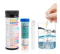 Tskcvy Kit de Test D'Eau Potable Bande 17 en 1 Test D'Eau pour Bien Eau Spa Bandelette de Test Bandelette de Test de Piscine