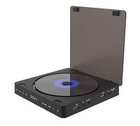 Tskcvy Lecteur Vidéo Portable HD Lecteur Multifonctionnel 1080P Mini Lecteur DVD Anti-Saut avec Télécommande
