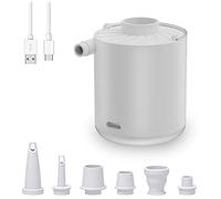 Tskcvy Mini Pompe à Air Portable Camping Lumière Minuscule Gonfleur/Dégonfleur Pompe avec Batterie USB Rechargeable pour Piscine Flotte Lit Gonflable