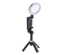 Tskcvy Mini Trépied Bluetooth Portable Télescopique Multifonction avec Rotation à 360 ° pour Téléphone Portable Noir A