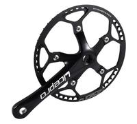 Tskcvy PéDalier à Vitesse 53T 170Mm Manivelles PéDalier de VéLo Pliant avec Couvercle de Protection pour Piste de VéLo VéLo de Route