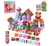 TSKER Bloc de Construction Magnétique - 100 Pièces Cube Magnétique, Bloc Magnetique Enfant Construisez Un Monde Fantastique - Le Monde des Bonbons, Jouets STEM pour Princesses, pour Les 3 Ans et Plus