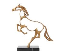 TSKIQQLQ Décoration d'étagère Statue de Figurine Moderne 13 Pouces avec Base en marbre Noir, décoration Artistique, Symbole Force Décorations de Bureau pour Le Travail