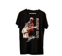 TSKKEFHH Buddy Guy Tour Shirt Cotton T ShirtBlackL