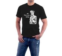 TSKKEFHH Colonel Melchett Adder T Shirt Morning Darling Coming Army Soldier WarBlack3XL
