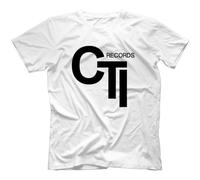 TSKKEFHH CTI Records T Shirt 100% Cotton George Benson Bob James Freddie HubbardWhiteXXL
