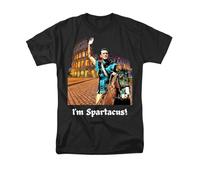 TSKKEFHH Holwood Fan T Shirt I'm Spartacus The Gladiator Kirk Douglas AdultBlackXXL