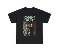 TSKKEFHH Logan's Run Logan and Jessica 6 sci FI Men's Short Sleeve T ShirtBlackM
