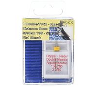 TSL 1 Aiguille Double Tige Plate en métal, Argent, 3 mm