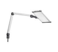 TSL-Escha 8704819 Lampe de surface LED avec bras articulé, microstructure, 0,5 A, 24 W, argenté