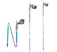 TSL Bâtons de trail pliables – Alu 4 Cork Cross – 4 brins – Azur bleu