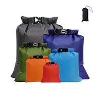 TSLBW Sac étanche 6 Pièces Dry Bag Secs Imperméables Sac Sec Pochette Sac De Plongée Dérive Sac pour Voyage Rafting Dérive Natation Plongée en Apnée Camping Cyclisme Pêche Kayak Accessoires Mix Color