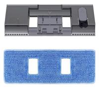 TSLVTA Kit de Remplacement for réservoir d'eau et Tampon de Nettoyage Compatible avec Les aspirateurs laveurs Proscenic P11 Comprenant 1 réservoir d'eau et 1 Tampon de Nettoyage (Bleu)(Black)