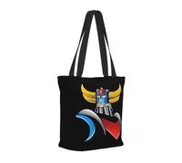 TSMARMFIS Japanese Manga Golderak Ufŏ%Robot Sac De Course Femme - Sac Shopping Manga Grendizer - Sac Cabas Été à Manches Courtes Pour Filles Et Garçons - Cadeau Fans D’anime Japonais Rétro