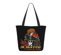 TSMARMFIS Space Al%Bator Pirate Harlock Captain Sac Shopping Femme - Grand Cabas Réutilisable, Tote Bag Décontracté Pour Courses, Voyage, Plage Et Quotidien, Cadeau Fans De Manga Et Dessin Animé