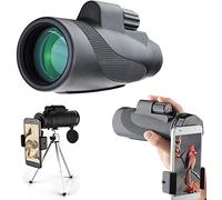 TSMBIKE Lunette monoculaire Haute Puissance 40 x 60 pour l'observation des Oiseaux, Les Voyages, Les Concerts, Les Jeux de Sport avec Adaptateur de téléphone, trépied, télescope