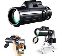 TSMBIKE Monoculaires pour l'observation des Oiseaux pour Adultes, télescope monoculaire pour téléphone Portable avec, monoculaires Grand Angle 40x60 Haute Puissance pour l'observ