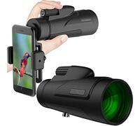 TSMBIKE Télescope monoculaire -12X50 monoculaire Haute Puissance avec Support pour Smartphone et trépied télescope à Zoom étanche BAK4 Prisme Double Mise au Point pour l'observat