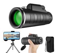 TSMBIKE Télescope monoculaire 40 x 60 Haute définition BAK4 Prisme monoculaire avec Support pour Smartphone et trépied pour l'observation des Oiseaux, randonnée, Voyage