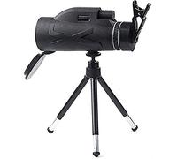 TSMBIKE Télescope monoculaire 80x100, Haute Puissance et HD, avec Prisme BAK4, Clip Simple pour téléphone Portable + Support télescopique en Alliage d'aluminium