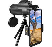 TSMBIKE Télescope monoculaire Portable 40 × 60 télescope monoculaire HD Haute Puissance avec Support pour Smartphone Focus pour l'observation des Oiseaux