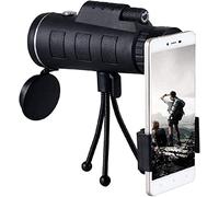 TSMBIKE Télescope monoculaire, télescopes à Objectif HD 40X60 avec Boussole pour trépied à Pince pour téléphone - Notre monoculaire d'observation des Oiseaux et de Marche Le Moin
