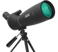 TSMBIKE Zoom HD 25-75x70 avec trépied monoculaire avec Prisme BAK4 Porro FMC incliné à 45 degrés pour l'observation des Oiseaux cibles et des paysages astronomiques