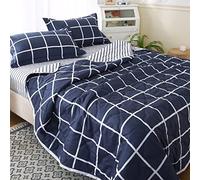 TSMMB Couette D'Été 1 Personne 150X200 Couverture Été Léger Et Fin Doux Respirant pour Adultes Enfants,Tissu en Microfibre Rembourrage en Polyester,Carreaux Bleus