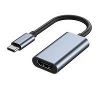 TSMORY Adaptateur portable USB C vers HDTV prenant en charge la résolution 4K60Hz/4K30Hz Construction en aluminium pour smartphones, tablettes, ordinateurs portables USB C vers processeur HDTV
