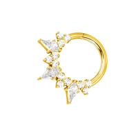 TSMORY Anneaux de nez tendance incrustés de diamants - Accessoire confortable pour un usage quotidien et des occasions spéciales comme les fêtes ou les rassemblements - Anneaux de nez robustes, taille
