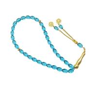 TSMORY Bracelet élégant et léger avec perles de verre à facettes ovales dorées pour un usage quotidien avec perles émaillées étincelantes, taille unique, Comme décrit