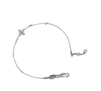 TSMORY Breloque fine empilable quatre étoiles avec diamants simulés au centre et fermeture réglable pour femmes et filles Étoile à quatre pointes, taille unique, Comme décrit