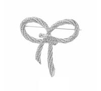 TSMORY Broche moderne torsadée en forme de nœud - Accessoire de robe tendance pour un usage quotidien, rendez-vous galant, fête, As shown in the figure, Métal