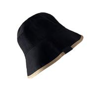 TSMORY Chapeau cloche réversible pour sports de plein air, randonnée, pêcheur, pare-soleil à large bord, respirant, résistant au soleil, respirant, Noir , XS-XL