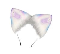 TSMORY Coiffe confortable en faux cheveux pour oreilles de chatte modifiable pour costume incidents tenues quotidiennes toutes les époques Unisexe Oreille d'animal Déguisement fête