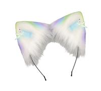 TSMORY Coiffe confortable en faux cheveux pour oreilles de chatte modifiable pour costume incidents tenues quotidiennes toutes les époques Unisexe Oreille d'animal Déguisement fête