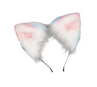 TSMORY Coiffe confortable en faux cheveux pour oreilles de chatte modifiable pour costume incidents tenues quotidiennes toutes les époques Unisexe Oreille d'animal Déguisement fête