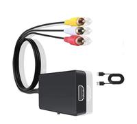 TSMORY Convertisseur HDTV vers 3RCA 3RCA Femelle/Mâle Composite HDTV Adaptateur 1080P Commutateur de Sortie pour Console de Jeu Accessoires Convertisseur HDTV