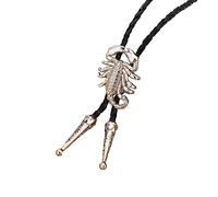 TSMORY Cravate Bolo Vintage Western Cowboy Cravate Cool Collier Accessoire de Costume Bola Cravate Western Cowboy Cravate, blanc, taille unique