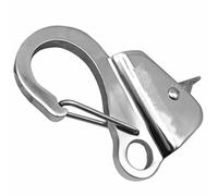 TSMORY Crochet à ressort en acier inoxydable pour fixation de bateaux - Libération rapide - Haute résistance - Crochets réglables - Libération rapide des ancres