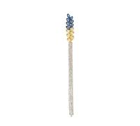 TSMORY Élégante broche en forme de gerbe de blé ornée de pierres étincelantes pour femmes et filles, As shown in the figure, Métal