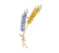 TSMORY Élégante broche en forme de gerbe de blé ornée de pierres étincelantes pour femmes et filles, As shown in the figure, Métal