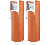 TSMORY Housse de protection double couche anti-gel réutilisable en tissu Oxford auto-adhésif pour agrumes, palmiers, arbres, jardin