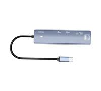 TSMORY Hub USB de type C portable 60 Hz DisplayPort 1.4 alimentation rapide RJ45 emplacements USB lecteur de stockage connexion multiport de type C