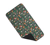 TSMORY Joli tapis de cage à lapins - Couche d'absorption rapide - Lavable en machine - Accessoire pour petits animaux - Tapis de cage confortable pour lapins