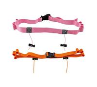 TSMORY Lot de 2 ceintures élastiques de cyclisme avec 6 anneaux élastiques réglables - Accessoires de course à pied longue distance