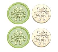 TSMORY Lot de 2 tampons à sceller vintage avec motif vintage pour scrapbooking, têtes de rechange pour invitations, enveloppes, sceau de Noël