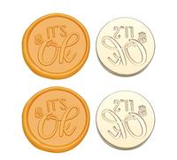 TSMORY Lot de 2 tampons à sceller vintage avec motif vintage pour scrapbooking, têtes de rechange pour invitations, enveloppes, sceau de Noël