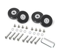 TSMORY Lot de 4 roulettes pivotantes de rechange très résistantes et silencieuses pour valises, Modèle 42, Beauté de masse